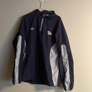 Miller Lite over throw wind breaker